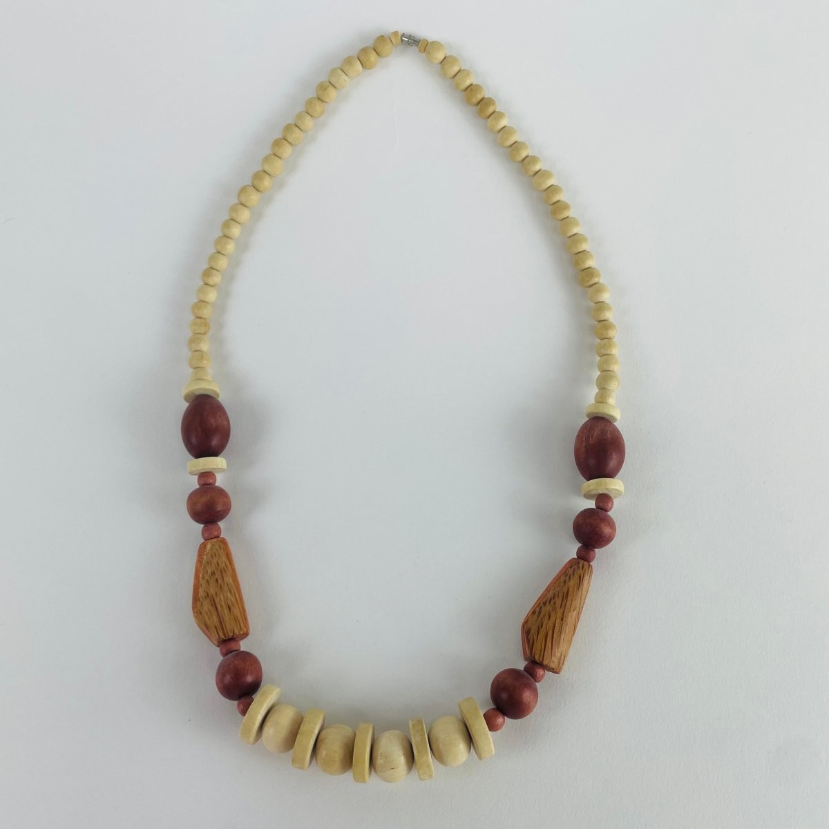 Bamboo Bead & Wood Neckalce - Hart & Hive