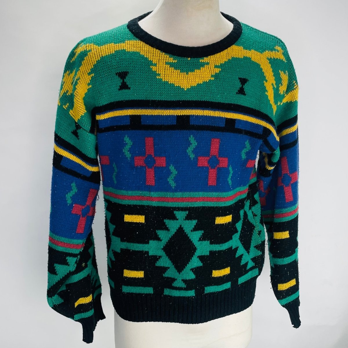 Colourful 1980’s Geometric Sweater - Hart & Hive