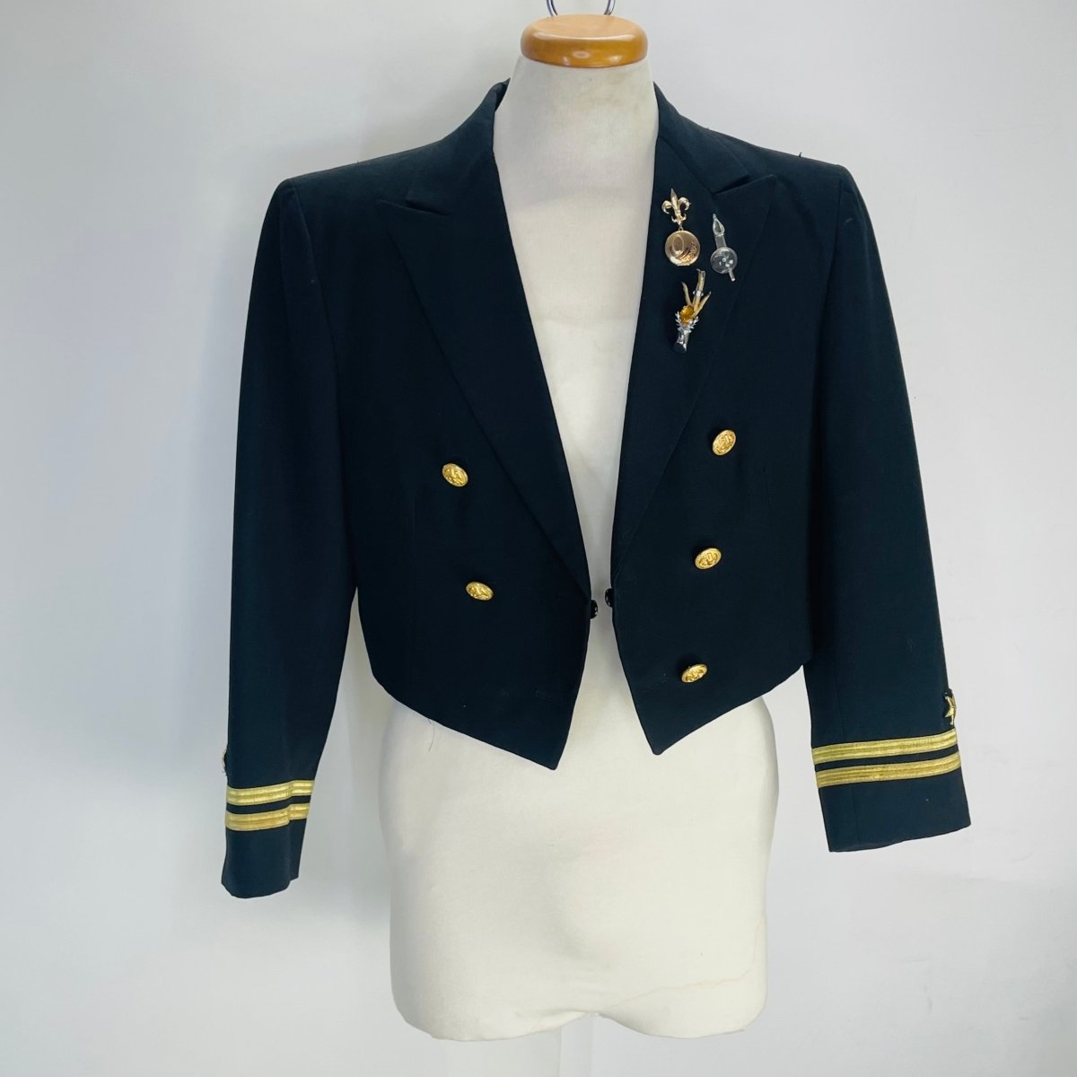 Cropped Navy Uniform Jacket - Hart & Hive