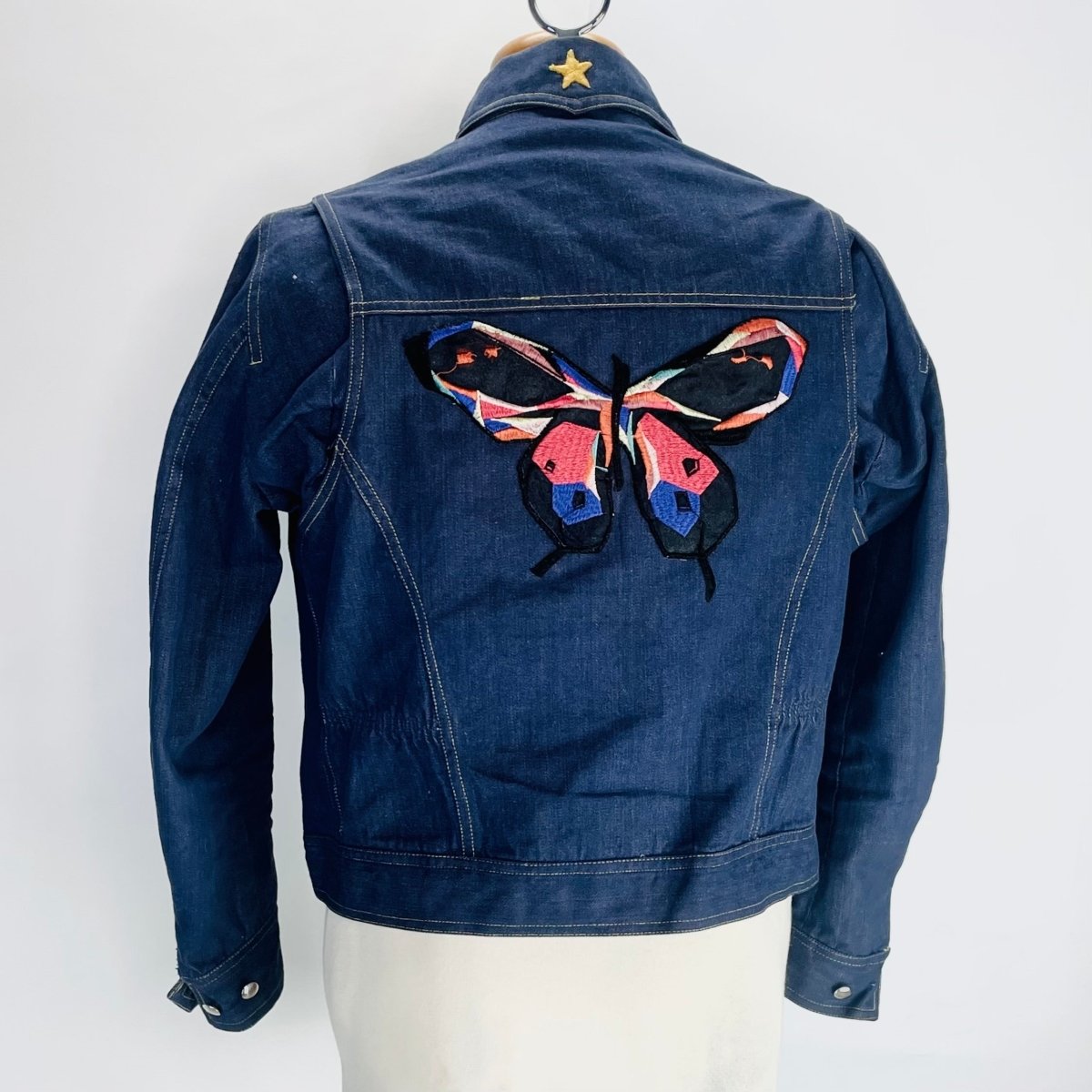 Denim Jacket with Patches - Hart & Hive