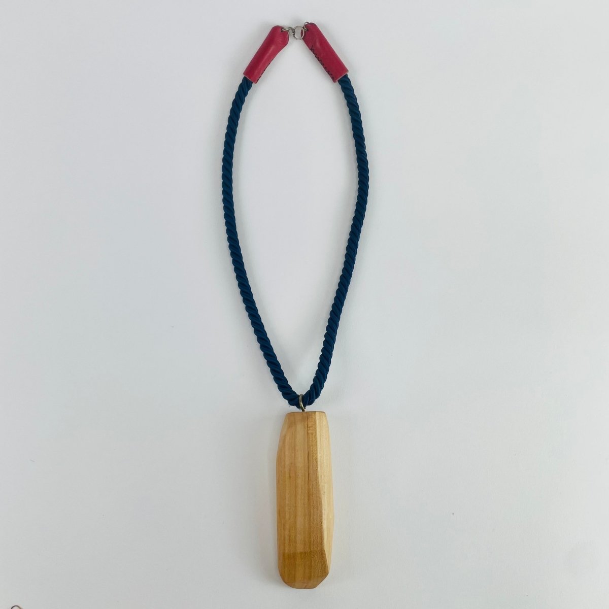 Large Light Wooden Pendant Necklace - Hart & Hive