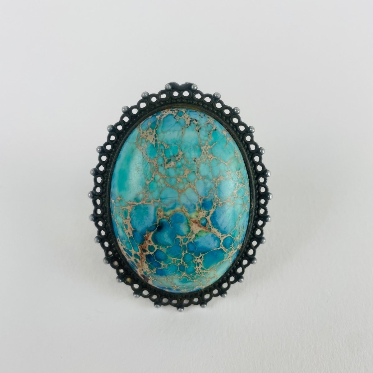 Large Turquoise Stone Ring - Hart & Hive