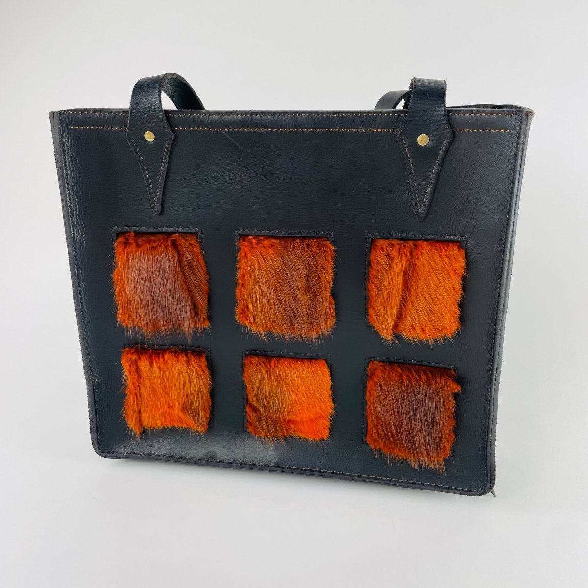 Leather & Fur Tote Bag - Hart & Hive