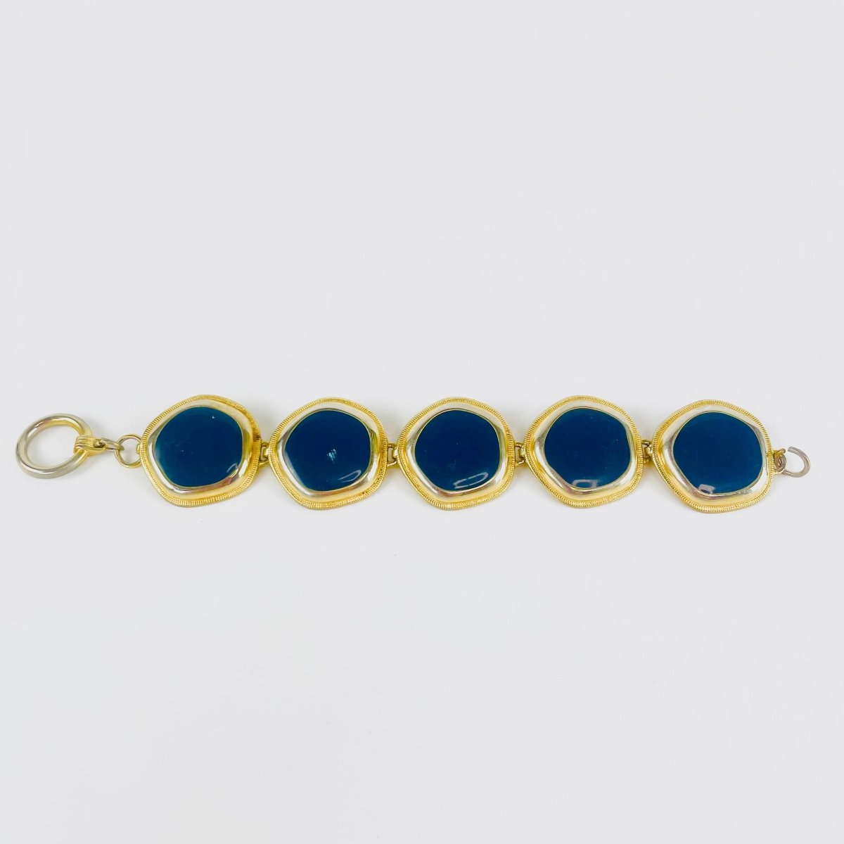 Navy Blue Enamel Bracelet - Hart & Hive