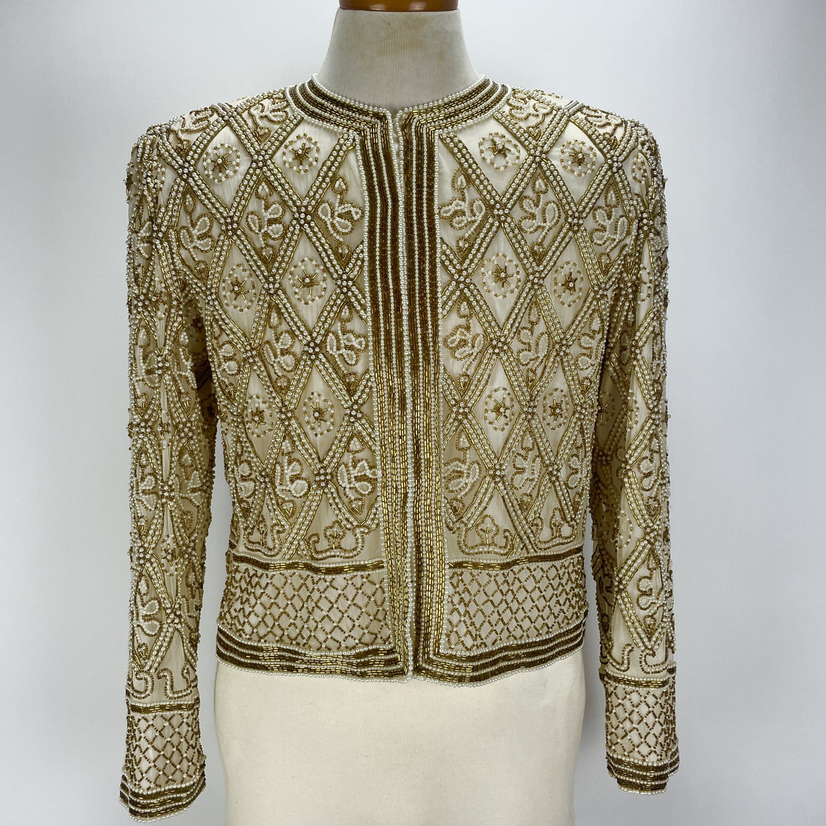 Silk Jacket With Handsewn Glass Beads - Hart & Hive