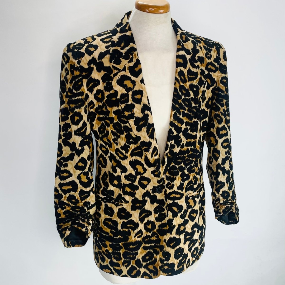 Silk Leopard Print Blazer - Hart & Hive