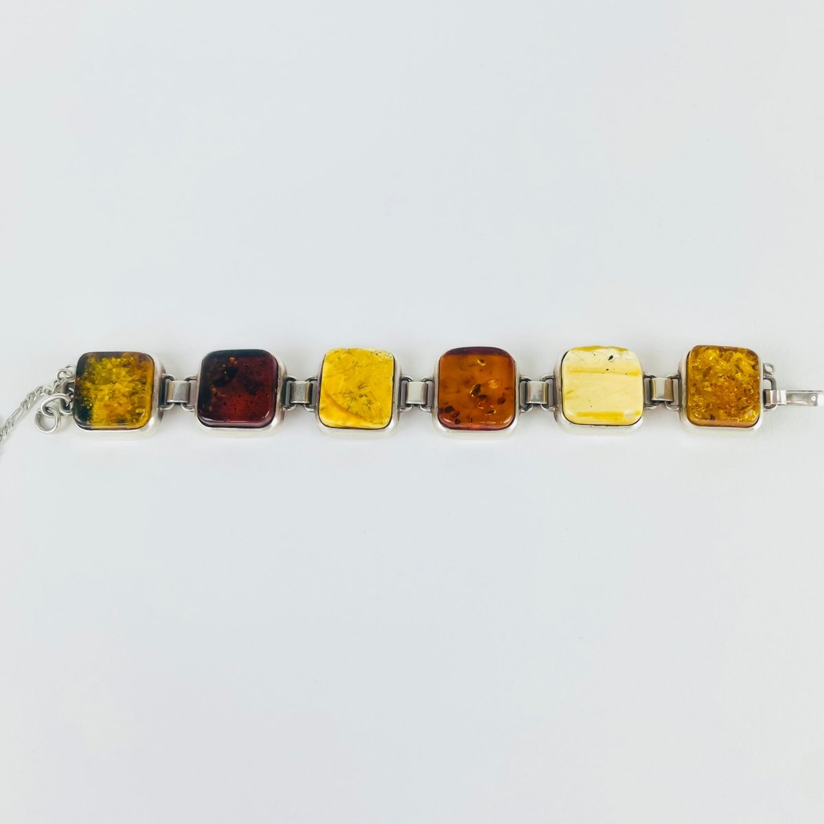 Sterling Silver & Amber Bracelet - Hart & Hive