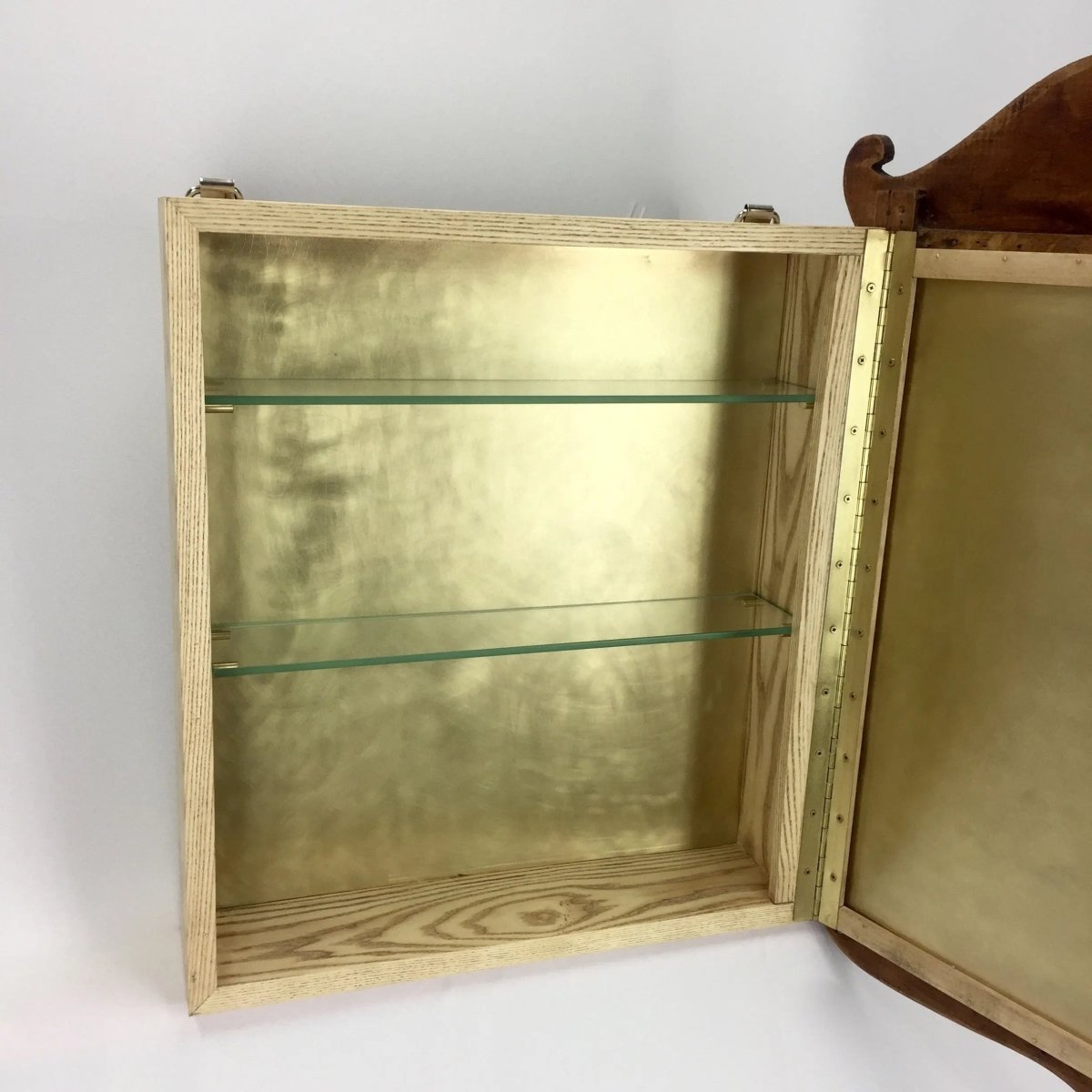 Wood and Brass Medicine Cabinet - Hart & Hive